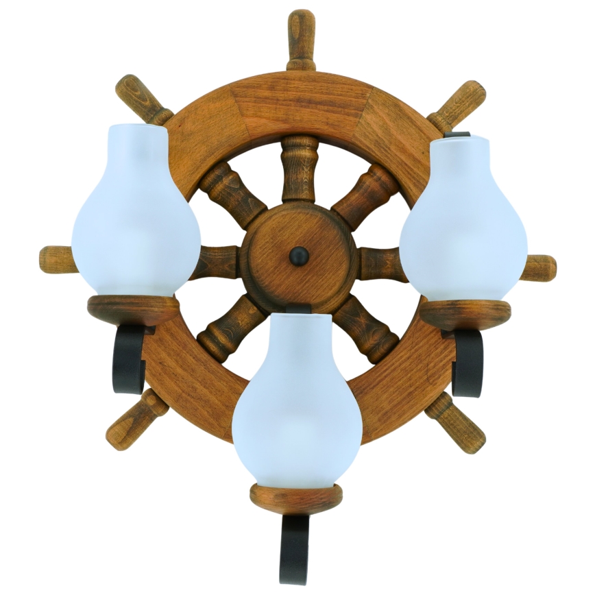 Wandlamp TIMONA 3xE14/40W/230V beuken