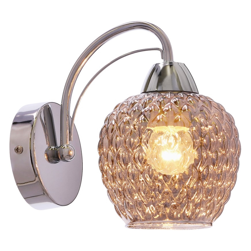 Wandlamp TOBIAS 1xE27/40W/230V glanzend chroom