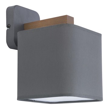 Wandlamp TORA 1xE27/15W/230V grijs