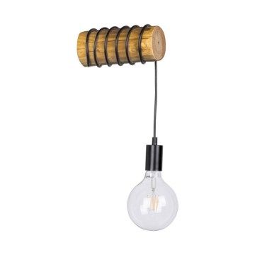 Wandlamp TRABO 1xE27/25W/230V dennenhout