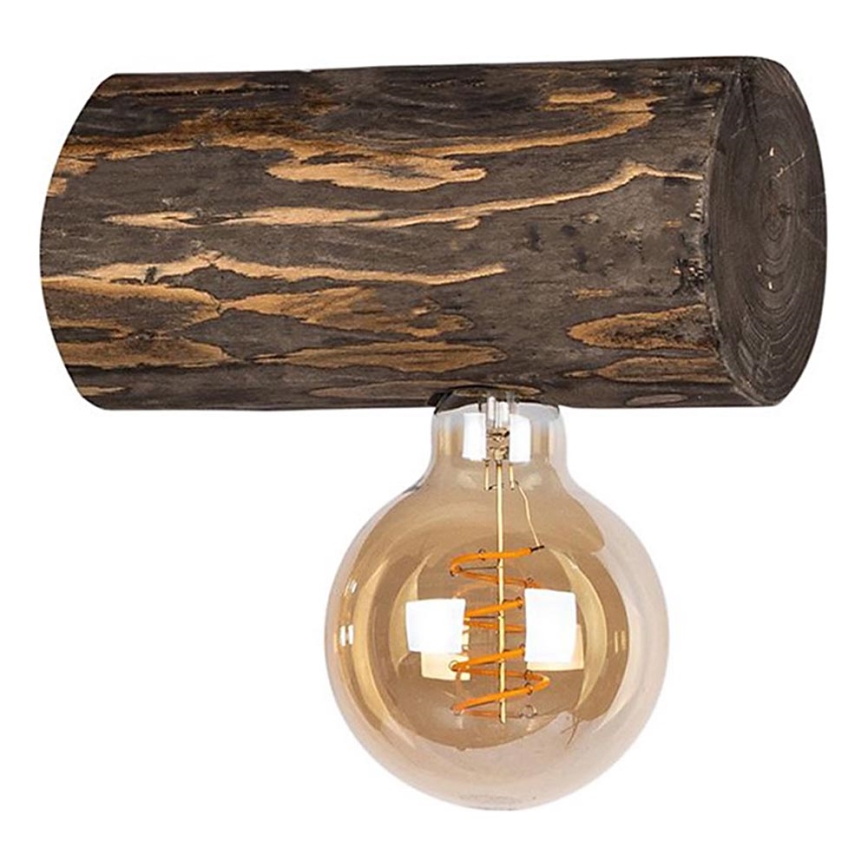 Wandlamp TRABO 1xE27/25W/230V dennenhout