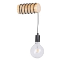 Wandlamp TRABO 1xE27/60W/230V dennenhout