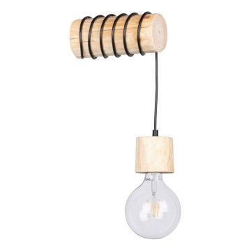 Wandlamp TRABO 1xE27/60W/230V dennenhout