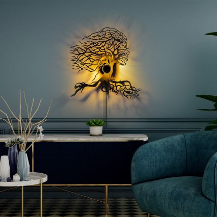 Wandlamp TREE WOMAN 1xE27/40W/230V zwart