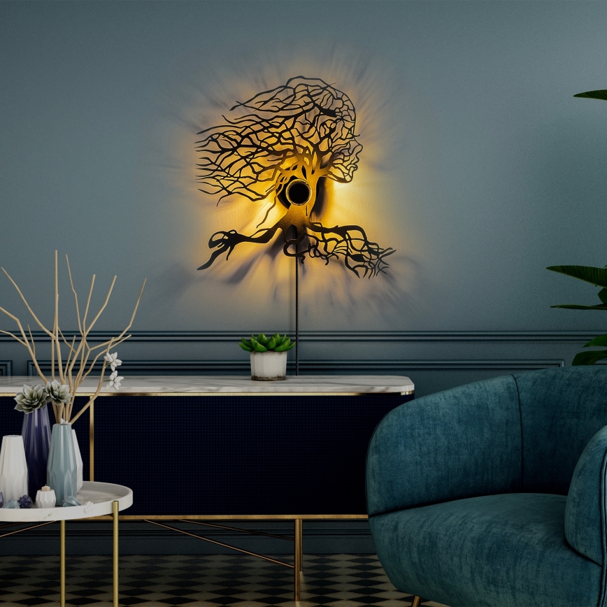 Wandlamp TREE WOMAN 1xE27/40W/230V zwart
