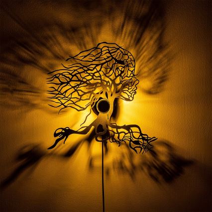 Wandlamp TREE WOMAN 1xE27/40W/230V zwart
