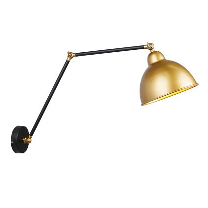 Wandlamp TRUCK 1xE27/40W/230V goud/zwart