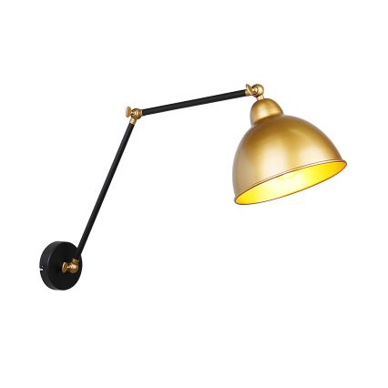 Wandlamp TRUCK 1xE27/40W/230V goud/zwart