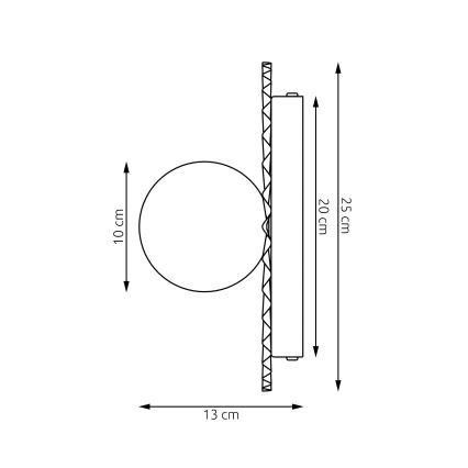 Wandlamp UMBRA 1xG9/8W/230V rood