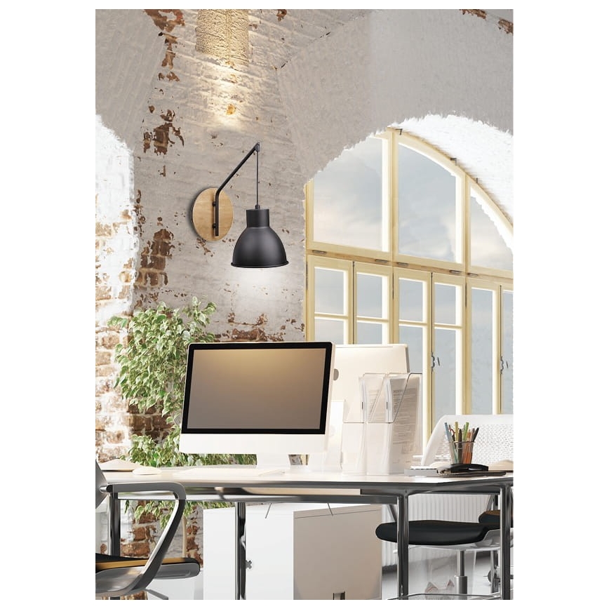 Wandlamp VARIO 1xE27/60W/230V Berk