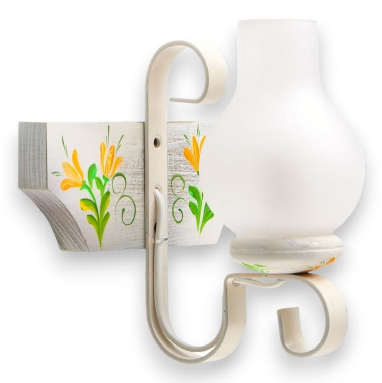 Wandlamp VELA 1xE14/40W/230V beuken/crème