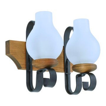 Wandlamp VELA 2xE14/40W/230V beuken - FSC gecertificeerd