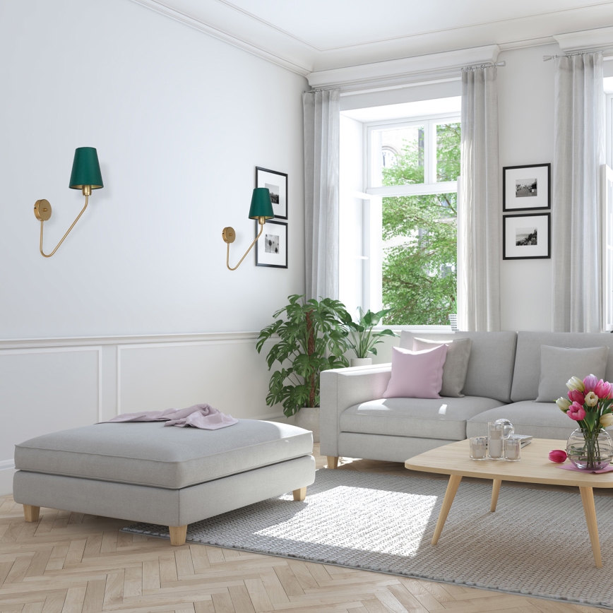 Wandlamp VICTORIA 1xE27/60W/230V groen
