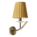 Wandlamp VITORIA 1xE14/40W/230V geel/messing