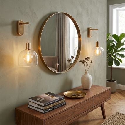 Wandlamp VIVE 1xE27/15W/230V goudkleurig