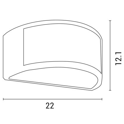 Wandlamp voor buiten 1xE27/10W/230V IP54 grijs