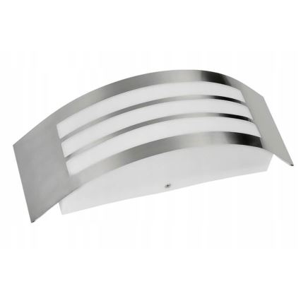 Wandlamp voor buiten 1xE27/14W/230V IP44 mat chroom