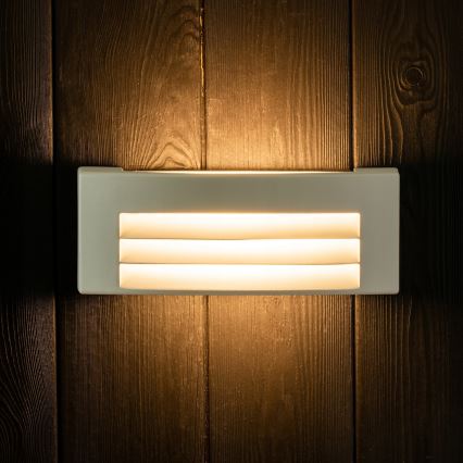Wandlamp voor buiten 1xE27/14W/230V IP54 grijs