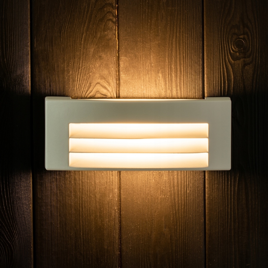 Wandlamp voor buiten 1xE27/14W/230V IP54 grijs