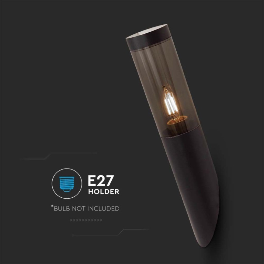 Wandlamp voor buiten 1xE27/18W/230V IP44