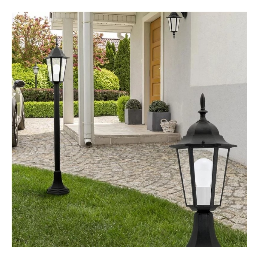 Wandlamp voor buiten 1xE27/20W/230V IP43 zwart