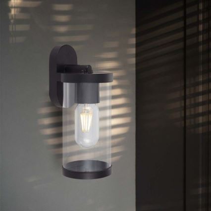 Wandlamp voor buiten 1xE27/60W/230V IP44 zwart
