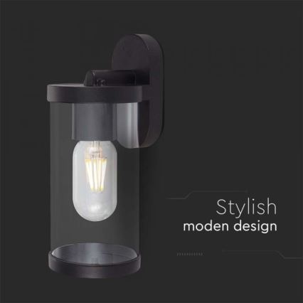 Wandlamp voor buiten 1xE27/60W/230V IP44 zwart