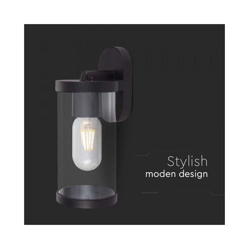 Wandlamp voor buiten 1xE27/60W/230V IP44 zwart