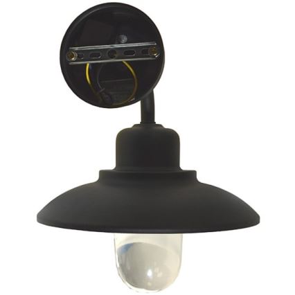 Wandlamp voor buiten BARD 1xE27/60W/230V IP44 zwart