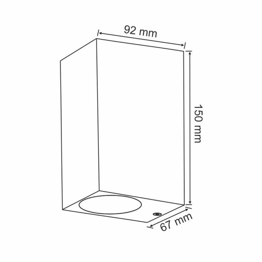Wandlamp voor buiten BOSTON 2xGU10/10W/230V antraciet