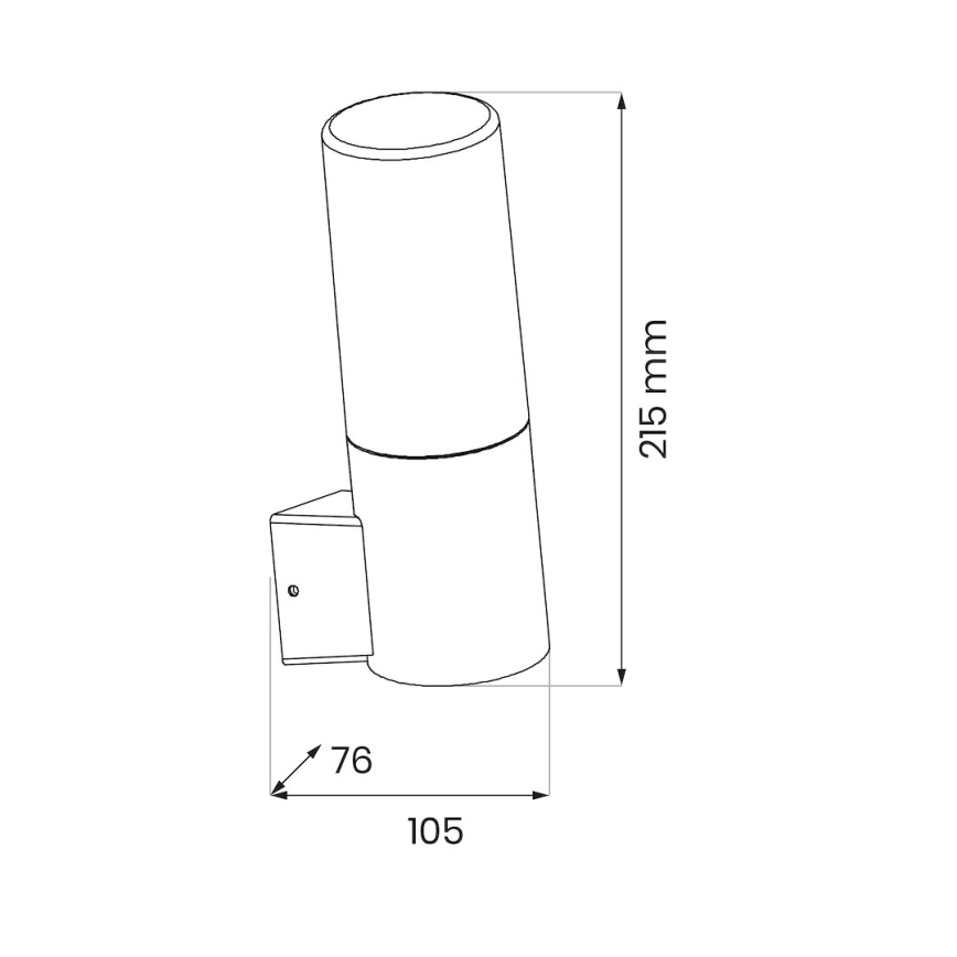 Wandlamp voor buiten HARLEM 1xE27/60W/230V IP44 zwart