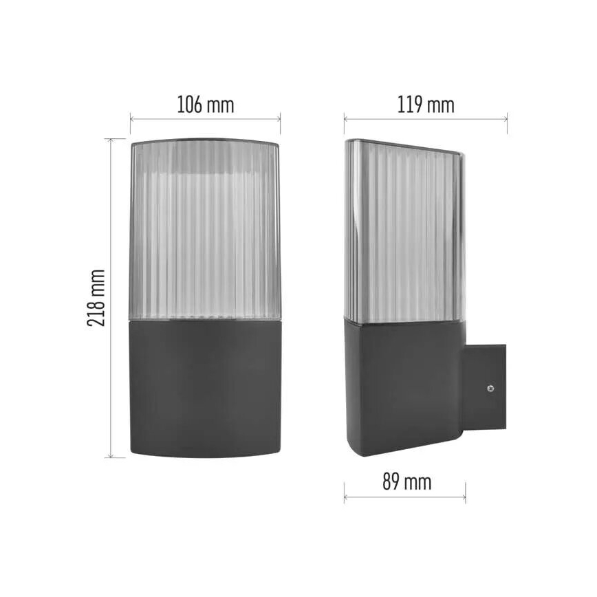 Wandlamp voor buiten LANA 1xE27/25W/230V IP54