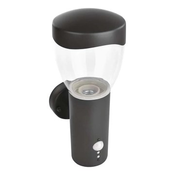 Wandlamp voor buiten met sensor ARTEO 1xE27/15W/230V IP44