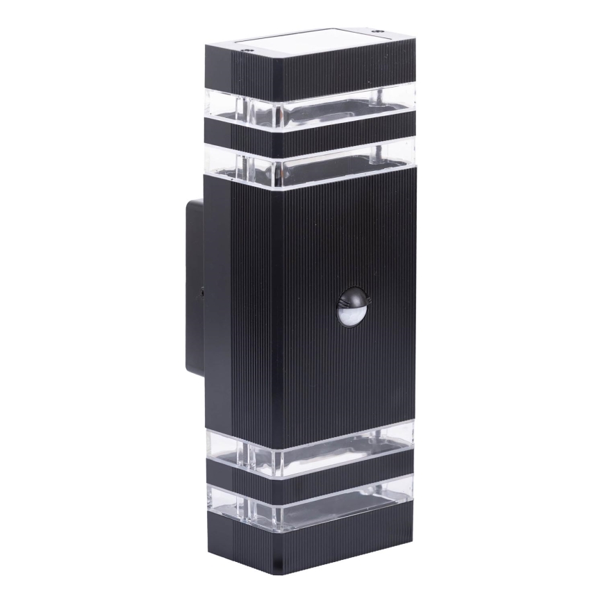 Wandlamp voor buiten met sensor BREZZA 2xGU10/35W/230V IP65