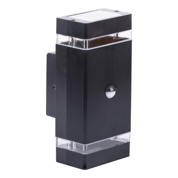 Wandlamp voor buiten met sensor NIZZA 2xGU10/35W/230V IP65