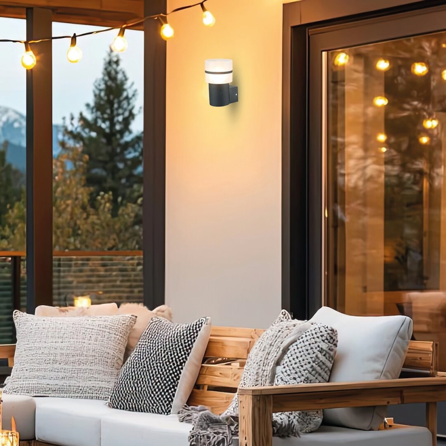 Wandlamp voor buiten MIA 1xE27/60W/230V IP44 zwart