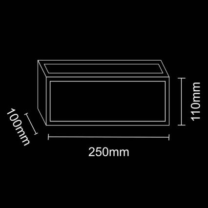 Wandlamp voor buiten MITO 1xE27/12W/230V IP54