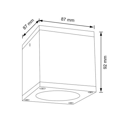 Wandlamp voor buiten MORRIS 1xGU10/35W/230V IP54