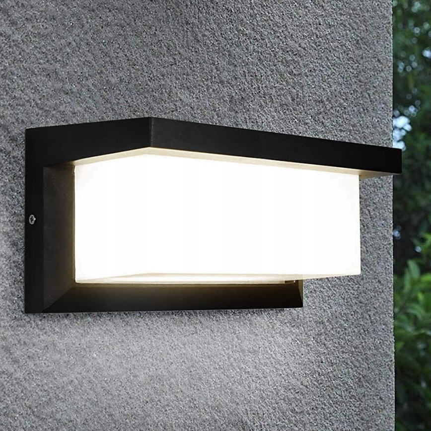 Wandlamp voor buiten NEELY 1xE27/12W/230V IP54 zwart