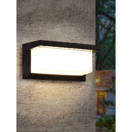 Wandlamp voor buiten NEELY 1xE27/60W/230V IP54 zwart