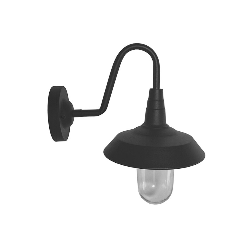Wandlamp voor buiten NILDA 1xE27/60W/230V IP44 zwart
