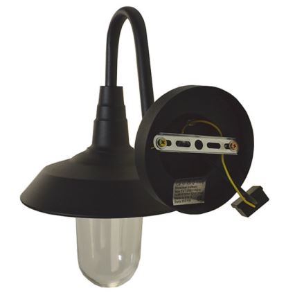 Wandlamp voor buiten NILDA 1xE27/60W/230V IP44 zwart