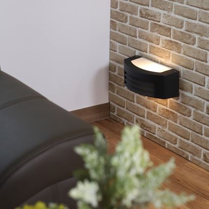 Wandlamp voor buiten OLIANA 1xE27/60W/230V IP54 zwart