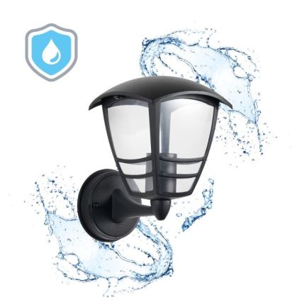 Wandlamp voor buiten TEVIO 1xE27/60W/230V IP54 zwart