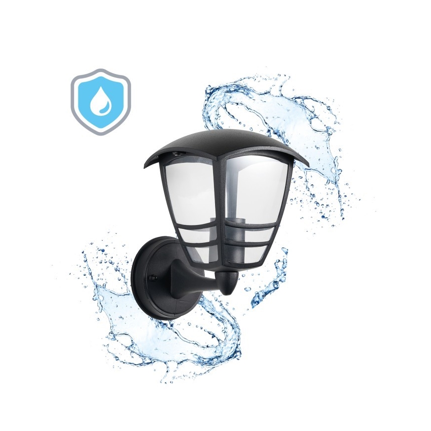 Wandlamp voor buiten TEVIO 1xE27/60W/230V IP54 zwart