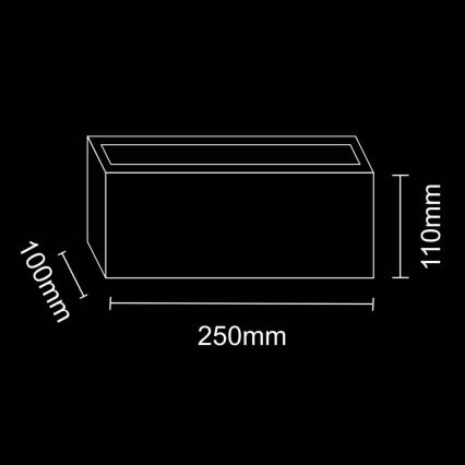 Wandlamp voor buiten TOKIO 1xE27/12W/230V IP54