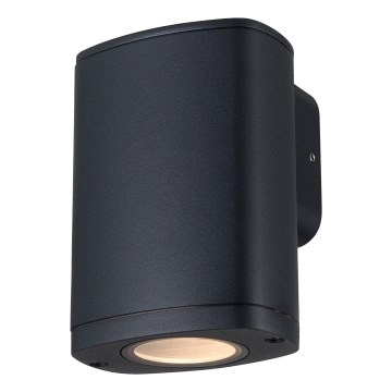 Wandlamp voor buiten ZEVI 1xGU10/10W/230V IP54 zwart