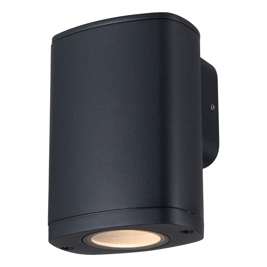 Wandlamp voor buiten ZEVI 1xGU10/10W/230V IP54 zwart
