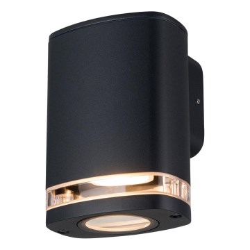 Wandlamp voor buiten ZEVI 1xGU10/10W/230V IP54 zwart