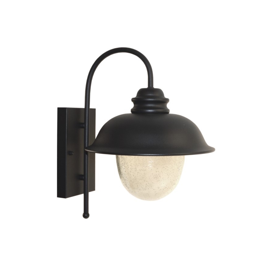 Wandlamp voor buiten ZUNA 1xE27/60W/230V IP44 zwart